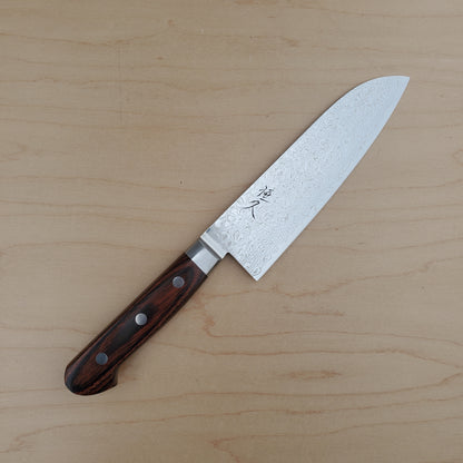 Tsunehisa ZA18 165mm Santoku Damascus