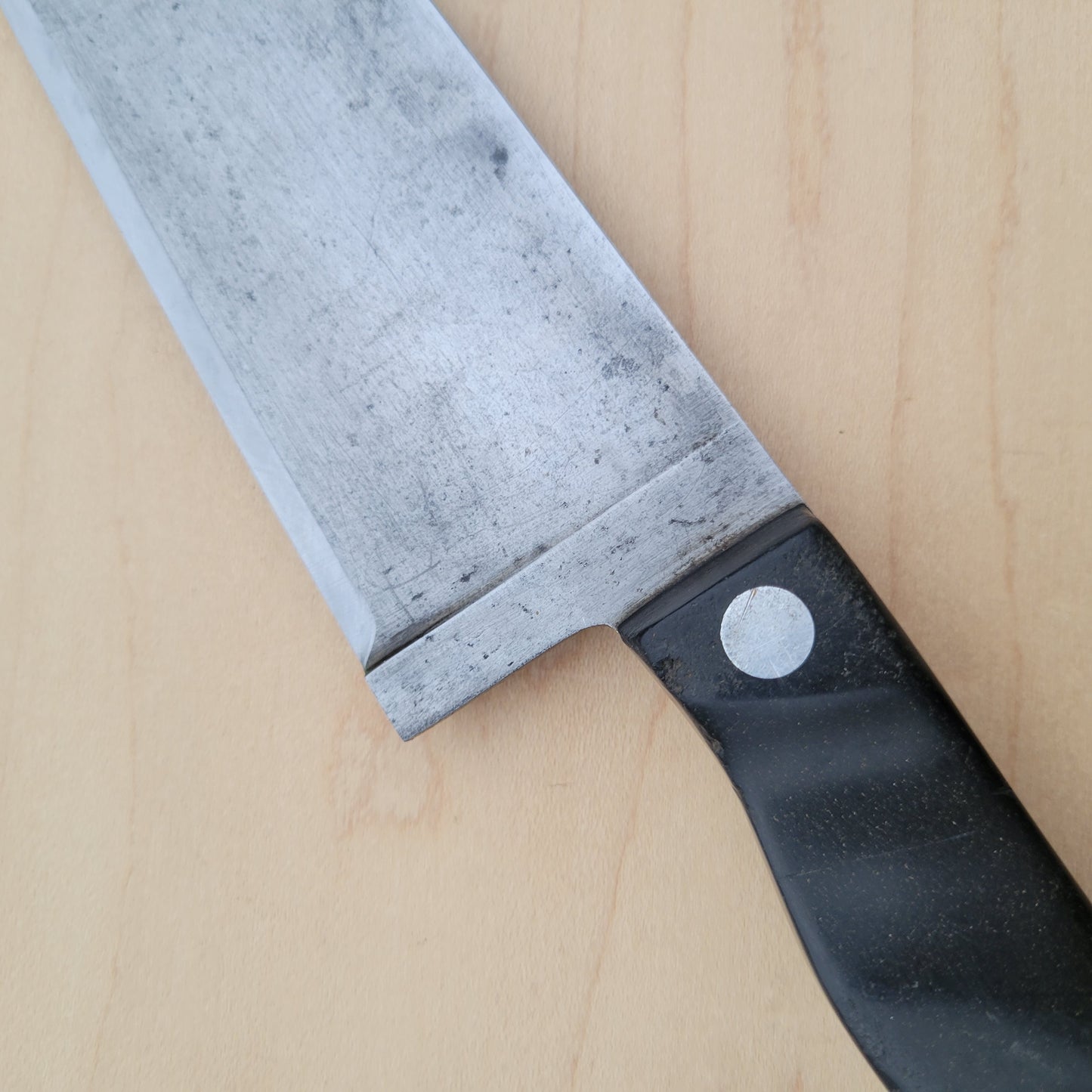 Carbon Steel 9" Chef Knife Unmarked - Used