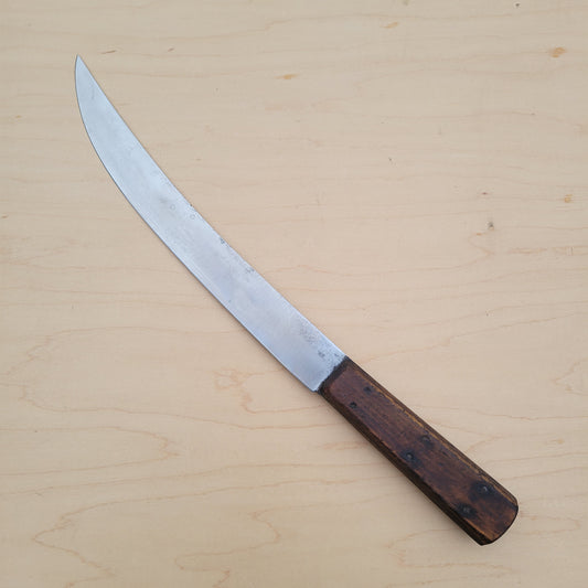 Six Pin 12" Scimitar Unmarked Carbon Steel - Used