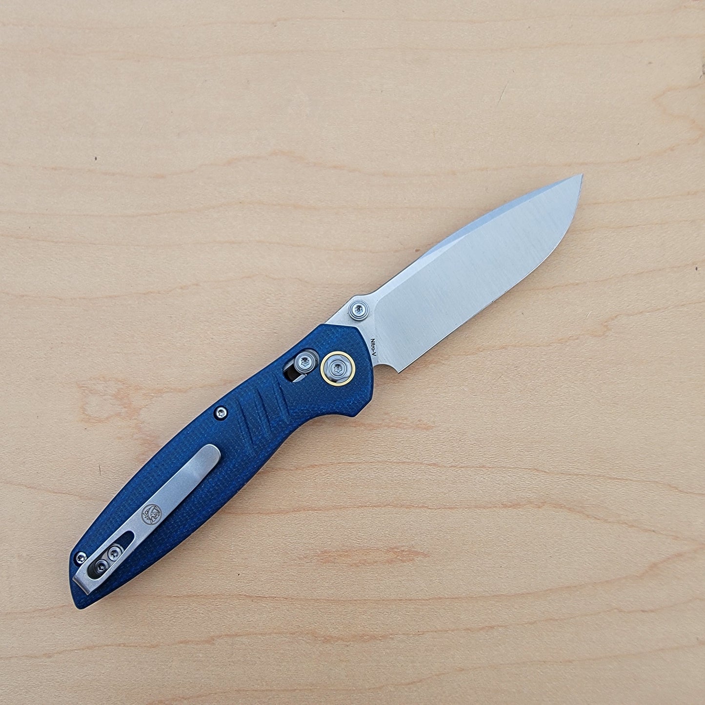 Vosteed Corsair Crossbar lock - Blue Micarta