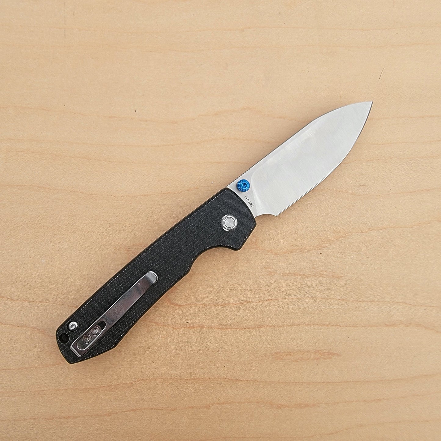 Vosteed Raccoon Top Linerlock - Black Micarta