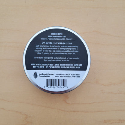 Walrus Oil - Wood Wax for Cutting Boards - 3 oz.