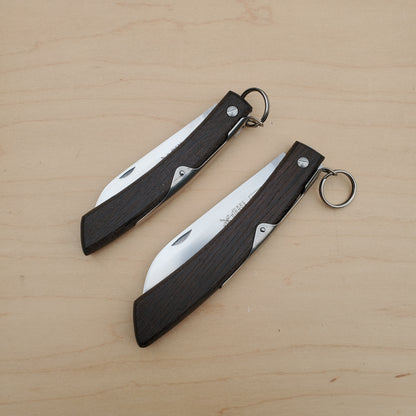 Windmuhlenmesser Ibex 100mm Ratchet Lock Carbon Smoked Oak