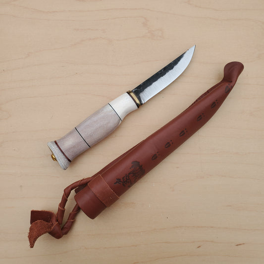 Wood Jewel - 3.5" Fixed Blade Horn 23LUU95