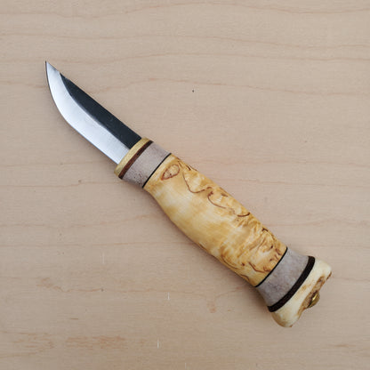 Wood Jewel Vuolu 2.4" Fixed Blade Curly Birch