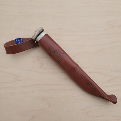 Wood Jewel Vuolu 3.25" Fixed Blade Curly Birch VP8