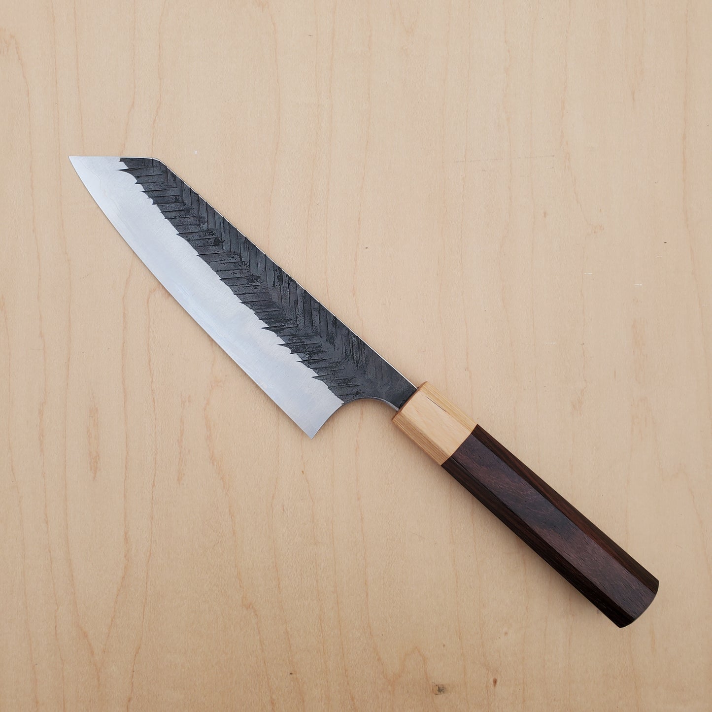 Yoshimi Kato AS 165mm Bunka V-Tsuchime Kurouchi