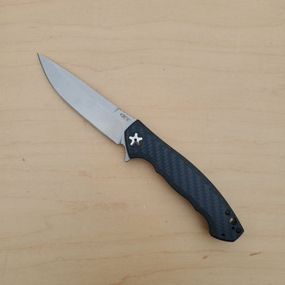 Zero Tolerance 0452 Large Sinkevich Framelock - MagnaCut - Blue Carbon Fiber