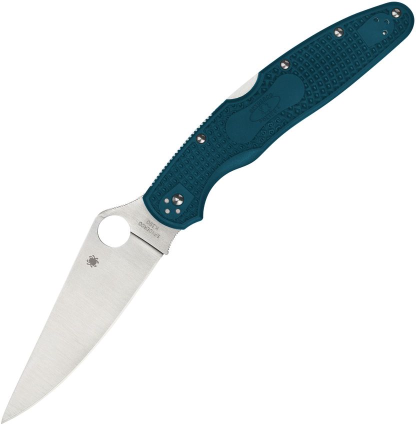 Spyderco Police 4 - Blue K390 - C07FP4K390