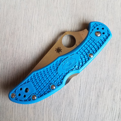 Spyderco Delica 4 Lockback - Blue - C11FPBL