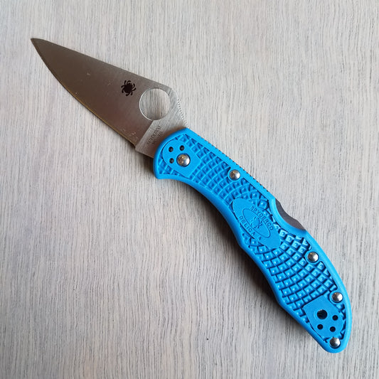 Spyderco Delica 4 Lockback - Blue - C11FPBL