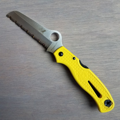 Spyderco Atlantic Salt Lockback - Yellow H2 - C89SYL