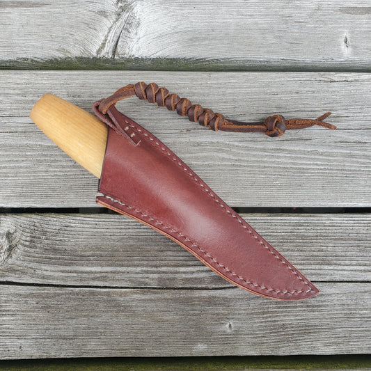 Leather Sheath for Morakniv 120 Wood Carving Knife