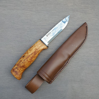 Helle Fjellkniven Knife - 12C27 - Curly Birch