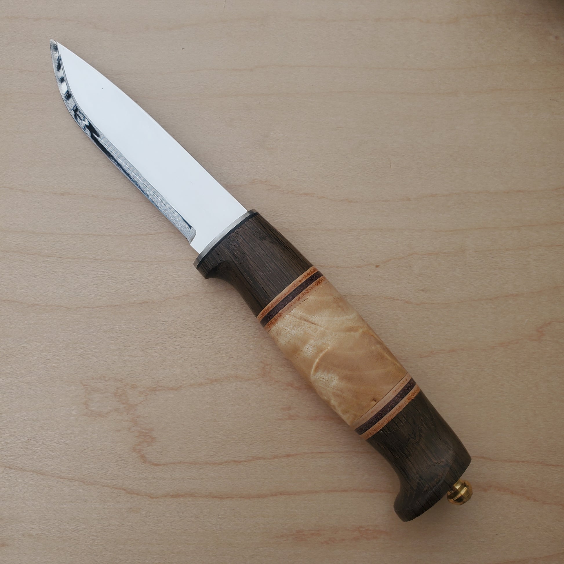 Helle Knives Skog Fixed Blade Knife Beechwood (3 Satin) - Blade HQ