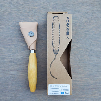Morakniv Hook Knife 163 Double Edge - with Leather Sheath