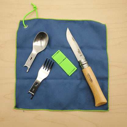 Opinel Picnic+ Cutlery Complete Set with Opinel No.08