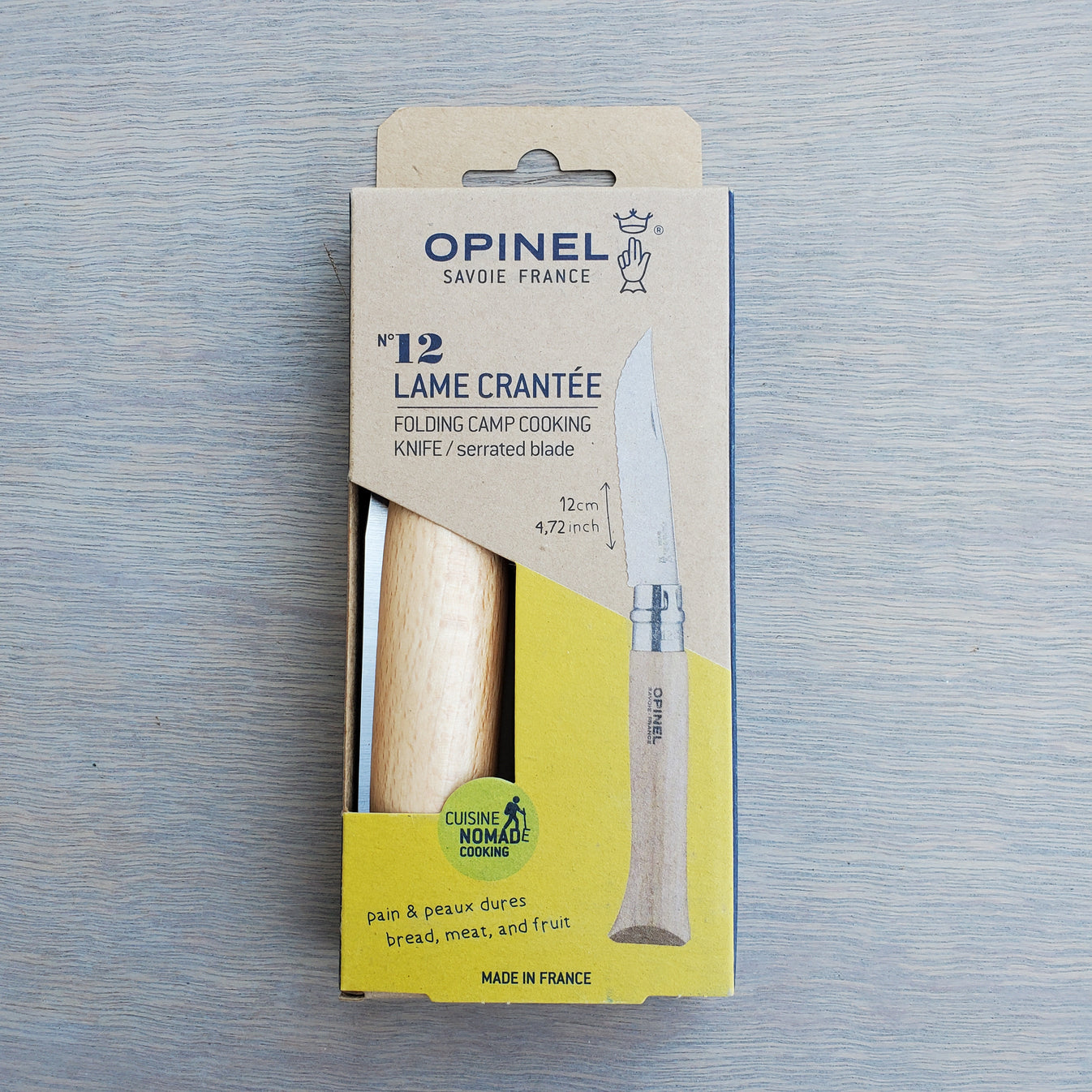 Opinel Serrated Camp Folding Knife No. 12 Uptown Cutlery