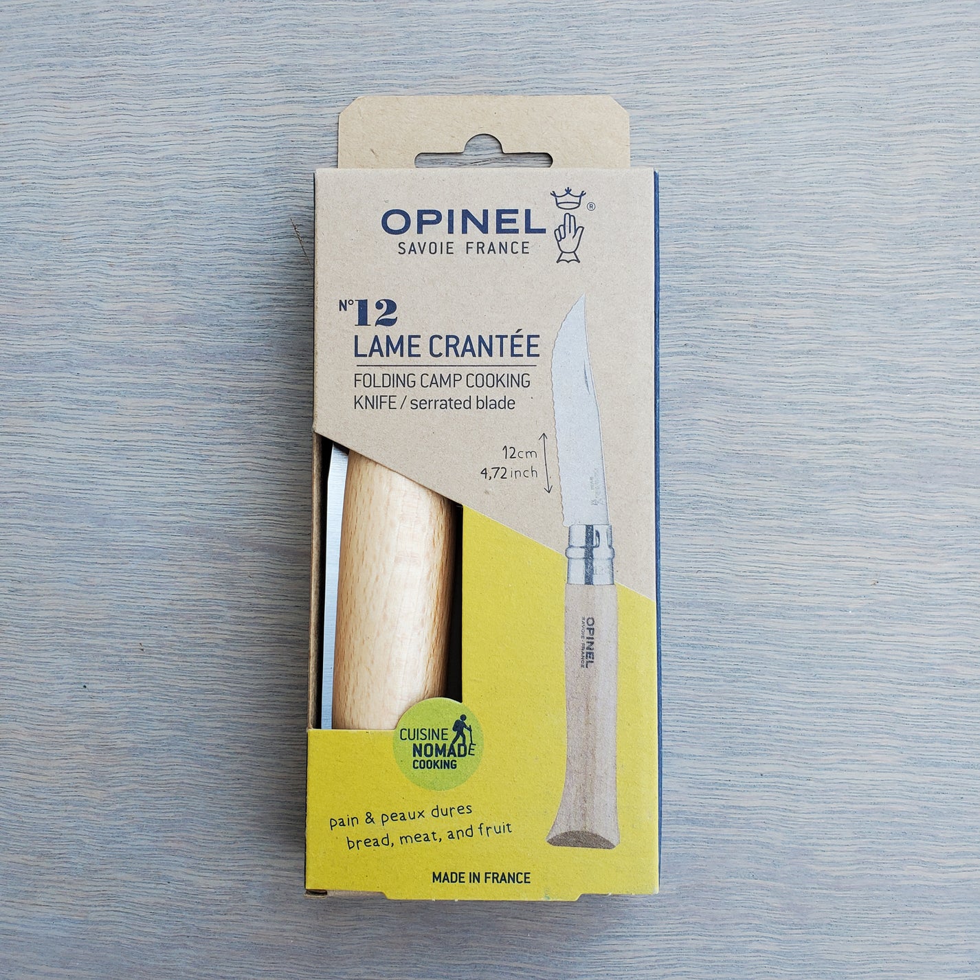 Opinel Serrated Camp Folding Knife No. 12 Uptown Cutlery