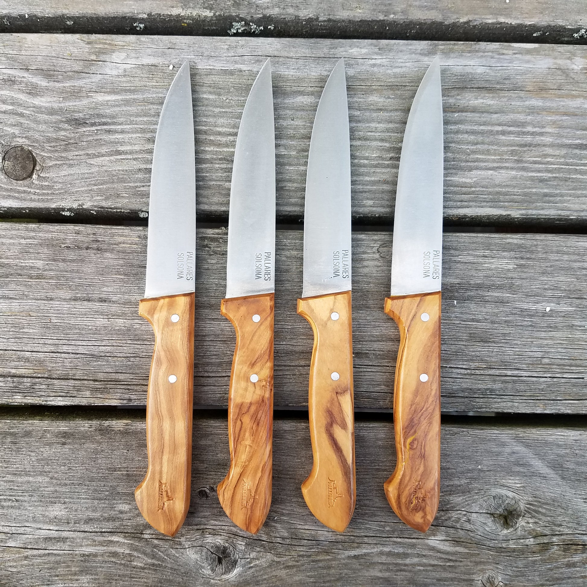 Pallares Steak Knife 4.5 - Carbon Steel - Olive