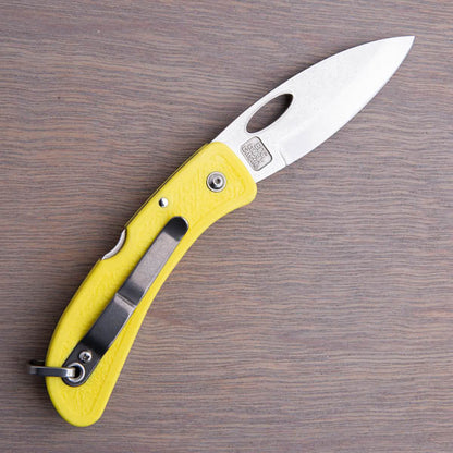 Boye Pointed Tip Folder with Titanium Marlinspike - Yellow
