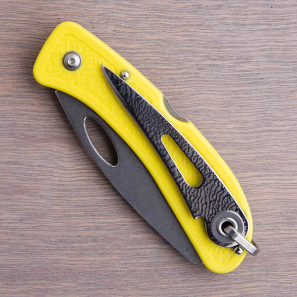 Boye Pointed Tip Folder with Titanium Marlinspike - Yellow