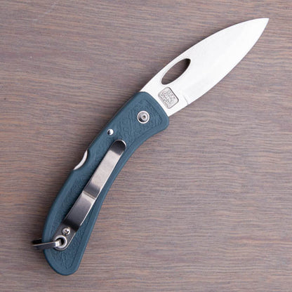 Boye Pointed Tip Folder with Titanium Marlinspike - Blue