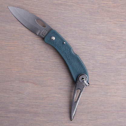 Boye Pointed Tip Folder with Titanium Marlinspike - Blue