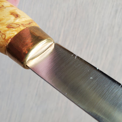 Wood Jewel Fillet Knife 6" - Curly Birch