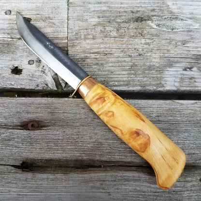 Wood Jewel Scout - Fixed Blade Curly Birch 23PP