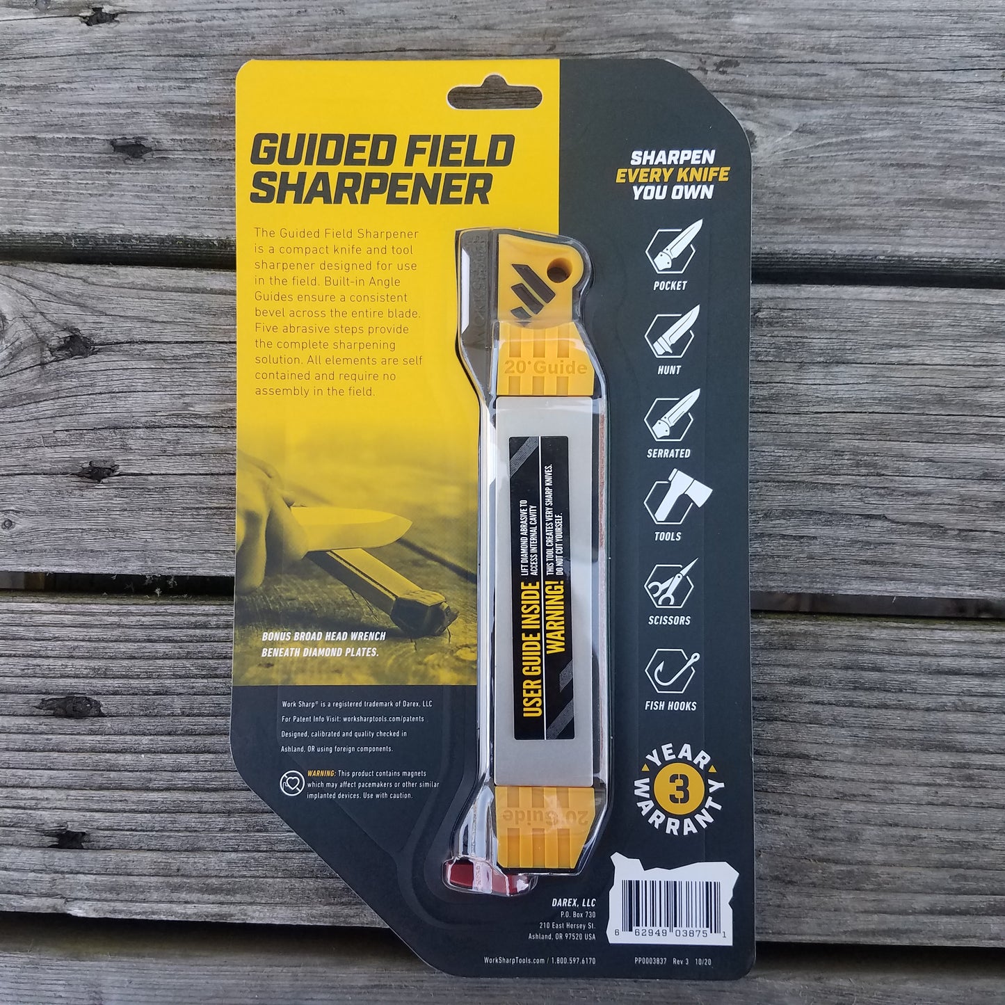  Work Sharp Guided Field Sharpener, Compact Travel Hunting Knife  Sharpener Tool : Sports & Outdoors